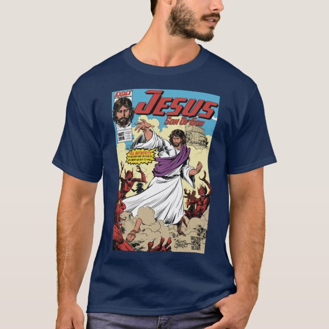 T-shirt Bande dessinée Jésus Fils de Dieu Couverture Toute (Devant)