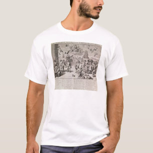 T-shirt Bande dessinée lançant des satires l'expérience