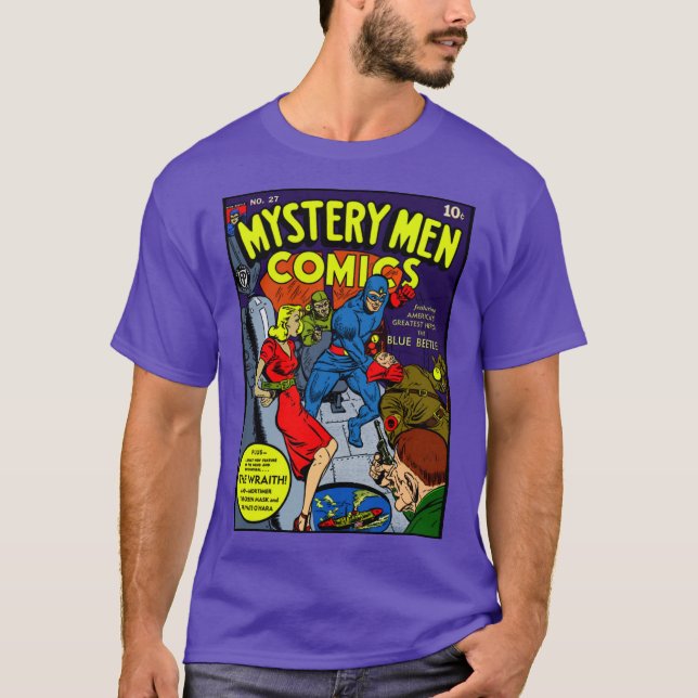 T-shirt Bande dessinée masculine Mystery des année (Devant)