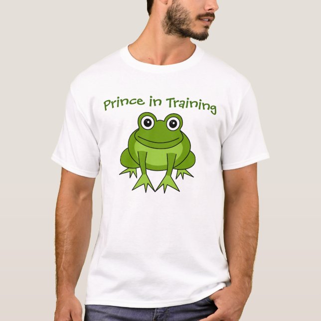 T-shirt Bande dessinée mignonne de grenouille - prince (Devant)