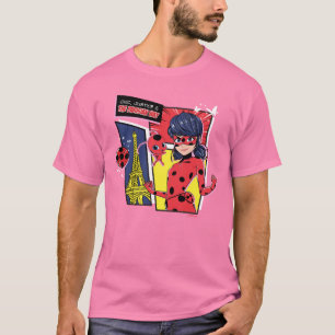 T-shirt Bande dessinée Miraculaire Ladybug Parisienne