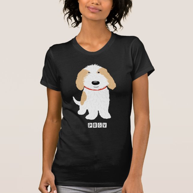 T-shirt Bande dessinée PBGV Cute Orange & White Dog (Devant)