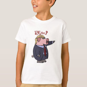 T-shirt Bande dessinée politique de porc drôle de Donald
