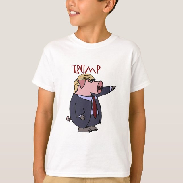 T-shirt Bande dessinée politique de porc drôle de Donald (Devant)