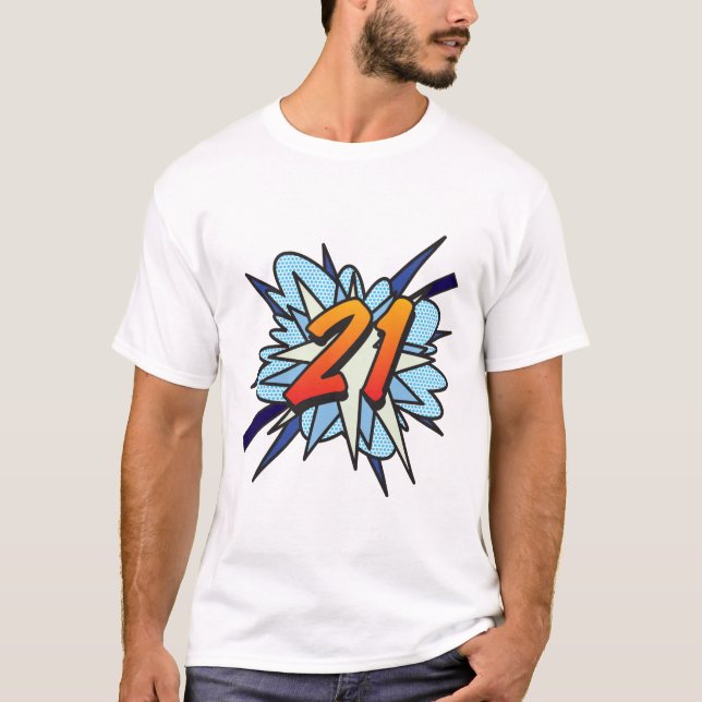 T-shirt Bande dessinée Pop Art 21 (Devant)