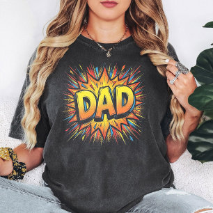 T-shirt Bande dessinée Pop Art Papa Fête des Pères Explosi