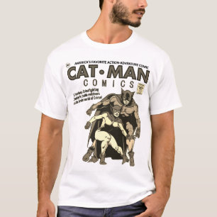 T-shirt bande dessinée pour homme de chat classiq