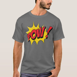 T-shirt Bande dessinée POW Cartoon Drôle Pop Art