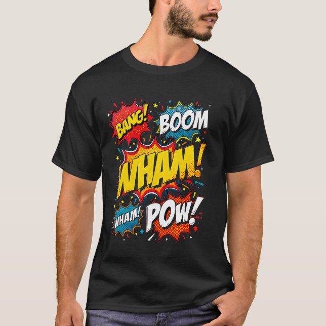 T-shirt Bande dessinée rétro (Devant)