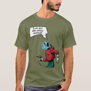 T-shirt Bande-dessinée Science-fiction âge futuriste de l'