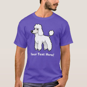T-shirt Bande dessinée standard/caniche de miniature/joue