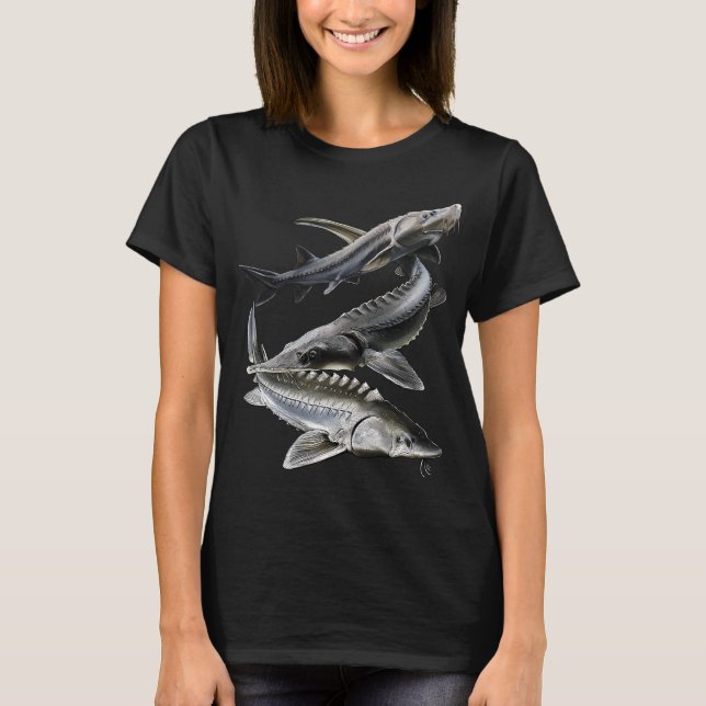 T-shirt Bande d'esturgeons (Devant)
