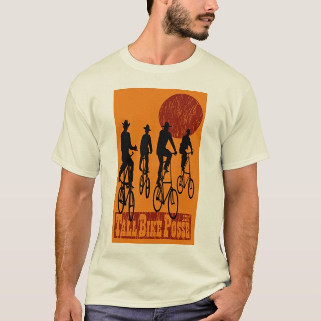 T-shirt Bande grande de vélo (Devant)