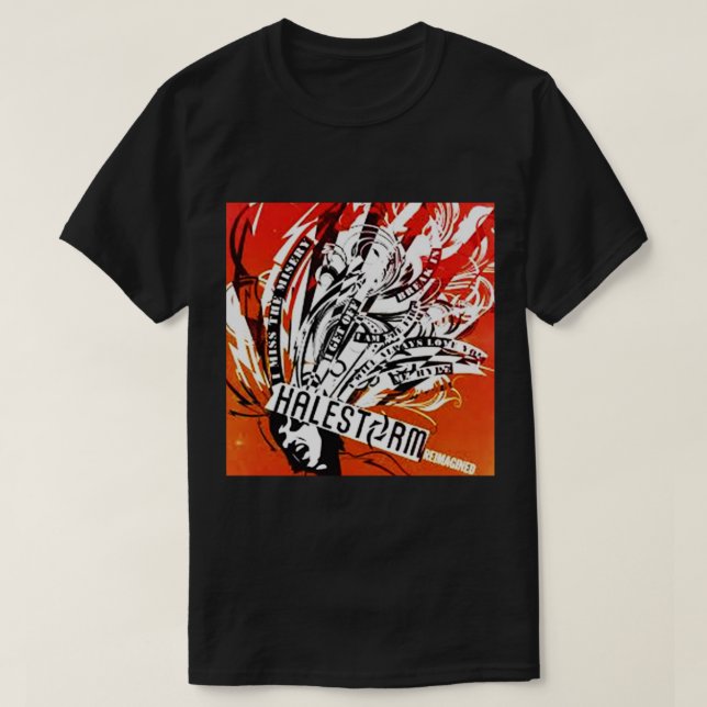 T-shirt bande halestorm (Design devant)