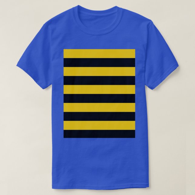 T-shirt Bande noire et jaune motif d'abeille Graphique (Design devant)