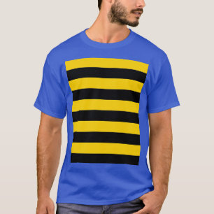 T-shirt Bande noire et jaune motif d'abeille Graphique