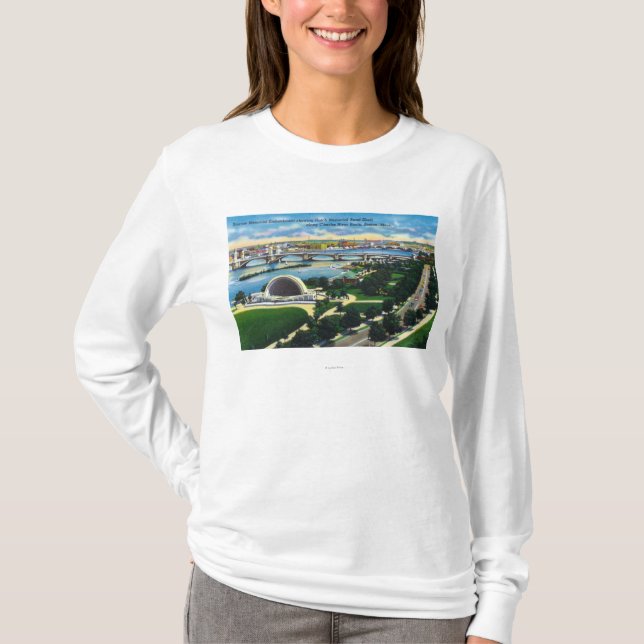 T-shirt Bande Shell commémorative, Charles River de trappe (Devant)