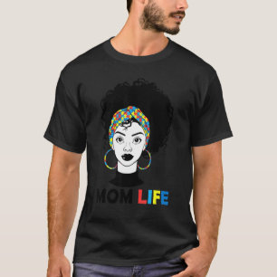 T-shirt Bandeau Vie de Maman de l'Autisme Fête des Mères A