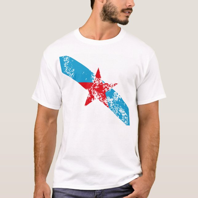 T-shirt Bandeira Galega Estrelada (Devant)