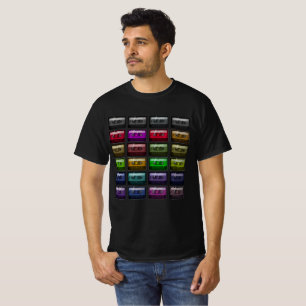 T-SHIRT BANDES CASSETTES AMATEUR DE MUSIQUE RÉTRO