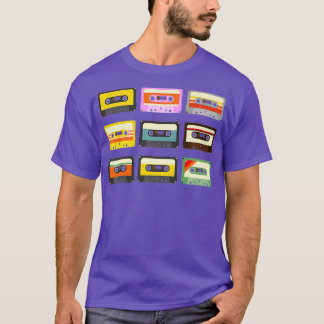 T-shirt Bandes-cassettes vintages Mixcassettes 80s 90s Rad