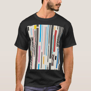 T-shirt Bandes colorées : Mélange Motif graphique