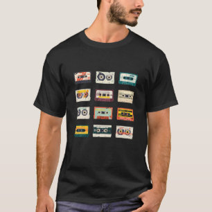 T-shirt Bandes De Cassette Mélanges 1980S Radio Musique Gr