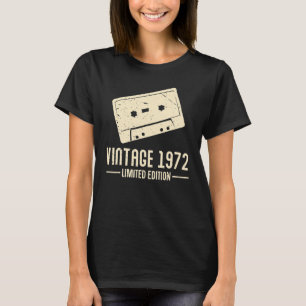 T-shirt Bandes de cassettes 1972 Vintage Anniversaire Rétr