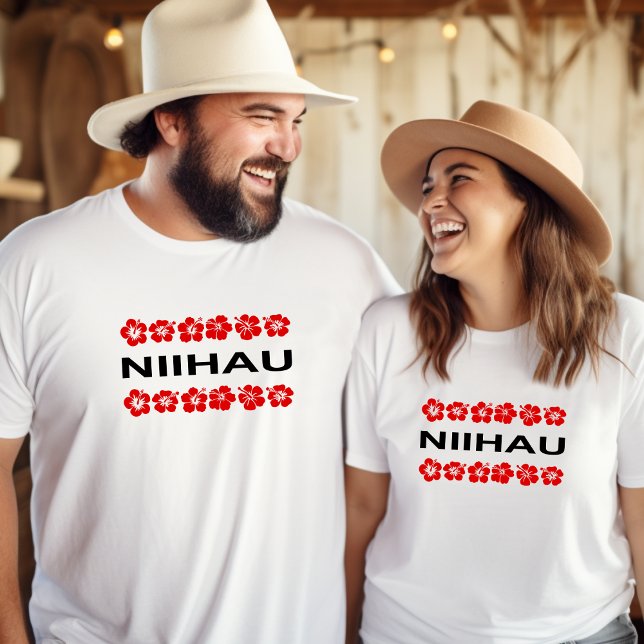 T-shirt Bandes de fleurs Niihau Aloha Couleur claire (Créateur téléchargé)