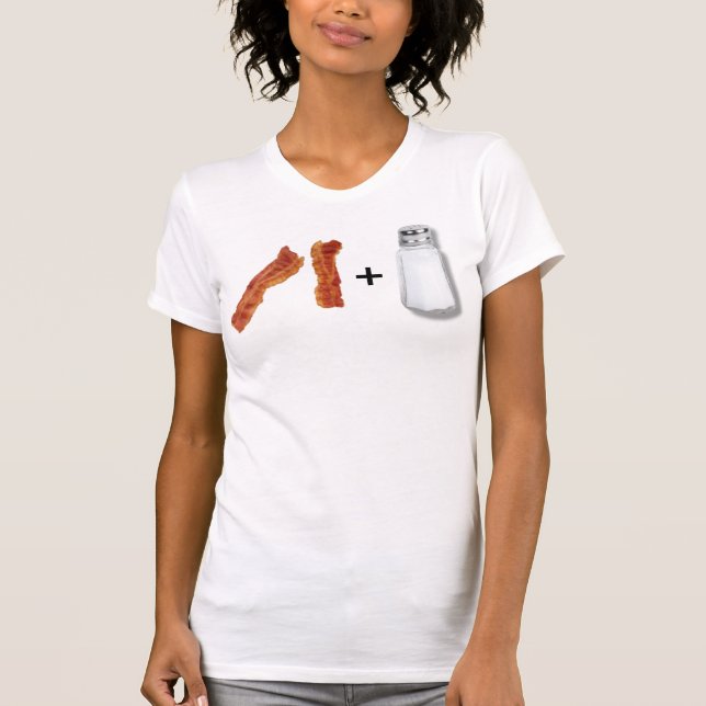 T-shirt bandes de lard, saltshaker, + (Devant)