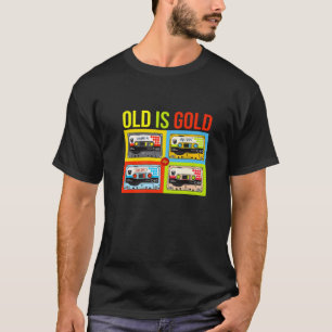 T-shirt Bandes De Mélange De L'Ancienne École Du cool Des