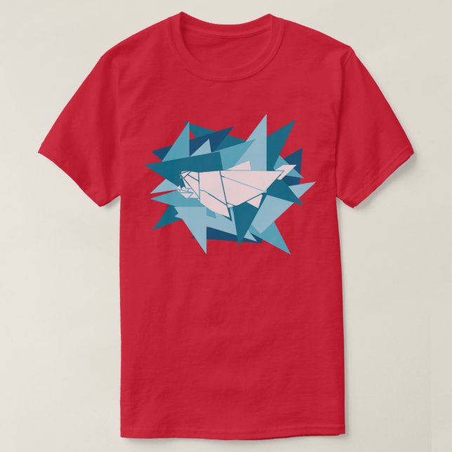 T-shirt Bandes de papier Origami Dunkleosteus (Design devant)