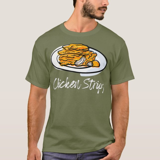 T-shirt Bandes de poulet Fried Tenders Hot Wings Doing (Devant)
