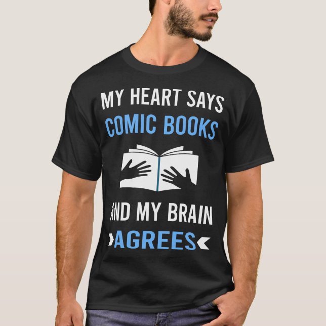 T-shirt Bandes dessinées de mon cœur Comics (Devant)