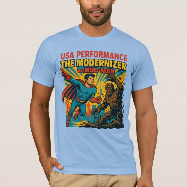T-shirt Bandes dessinées de performance USA (Devant)
