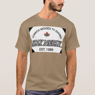 T-shirt Bandes dessinées FilmsV Émissions Restez Nerds Éta