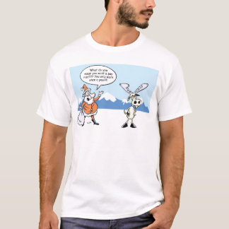 T-shirt Bandes dessinées Père Noël de Noël et le renne