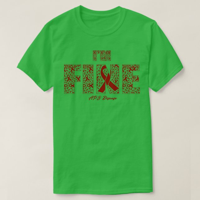 T-shirt Bandes fines de sensibilisation à la maladie APS d (Design devant)