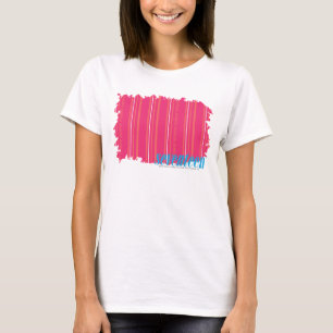 T-shirt Bandes minces Magenta 2