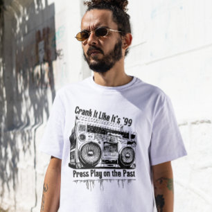 T-shirt Bandes mixtes, Bass et Jours de rembobinage – Musi