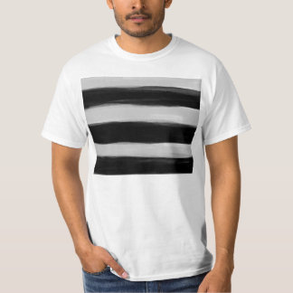 T-shirt Bandes noires et grises