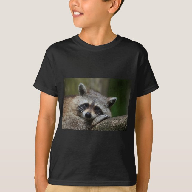 T-shirt Bandit au Rest Cute Raccoon (Devant)