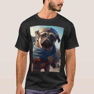T-shirt Bandit de guerre : Pug