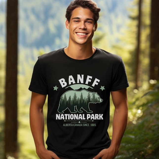 T-shirt Banff National Park Forest Bear Design (Créateur téléchargé)