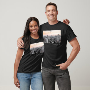 T-shirt Bangkok Skyline Sunset Panorama BKK Thaïlande