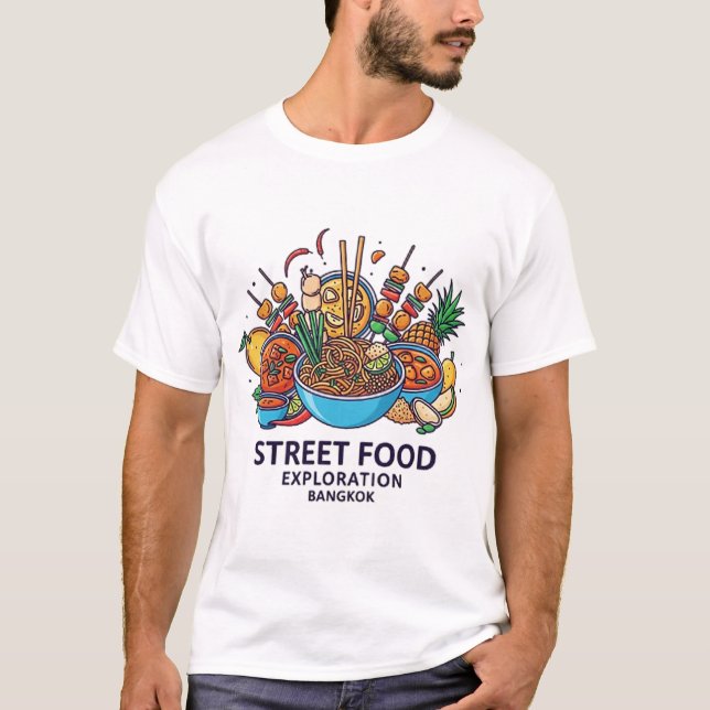 T-SHIRT BANGKOK STREET FOOD EXPLORATION (Devant)