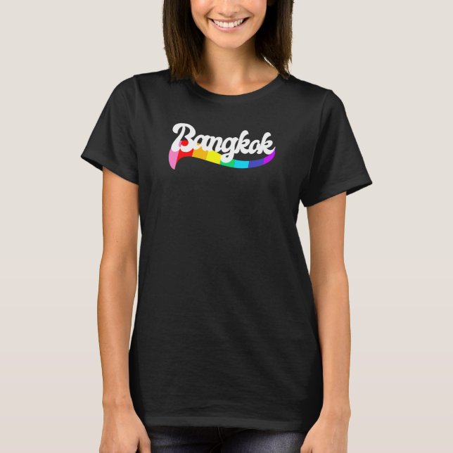 T-shirt BANGKOK THAILAND Gay Pride Proud Asian LGBTQ Rainb (Devant)
