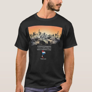 T-shirt bangkok thaïlande Skyline Vacances Souvenir ville
