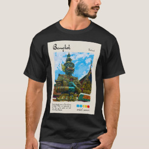 T-shirt Bangkok Vintage Watercolor Travel