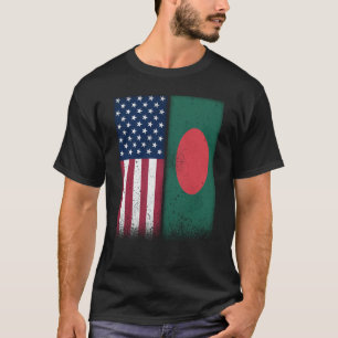 T-shirt Bangladesh Bangladesh drapeaux américains Fiers US